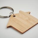 HOUSEBOO House shaped bamboo key ring Timber