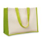 CAMPO DE FIORI Jute and canvas shopping bag 