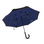 DUNDEE Reversibler Regenschirm Königsblau