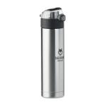 NUUK LUX Double wall bottle 400ml Flat silver