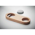 VALBAMPER Oval Bamboo bottle opener Timber