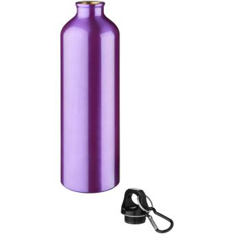 Oregon 770 ml aluminium water bottle with carabiner Lila