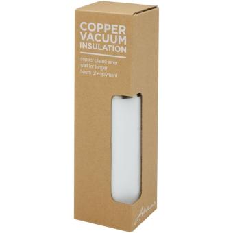 Hulan 540 ml copper vacuum insulated stainless steel bottle with bamboo lid White