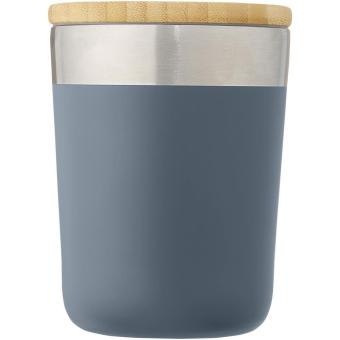 Lagan 330 ml Kupfer-Vakuum Isolierbecher mit Bambusdeckel Himmelblau