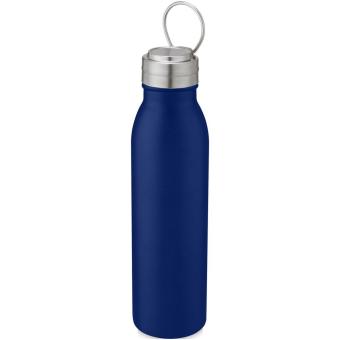 Harper 700 ml Sportflasche aus Edelstahl mit Metallschlaufe Mittelblau