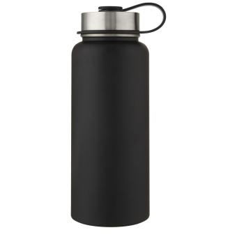 Supra 1 L copper vacuum insulated sport bottle with 2 lids Black