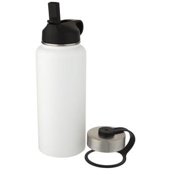 Supra 1 l Kupfer-Vakuum Isolierflasche mit 2 Deckeln Weiß