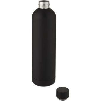 Spring 1 L copper vacuum insulated bottle Black