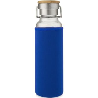 Thor 660 ml glass bottle with neoprene sleeve Aztec blue