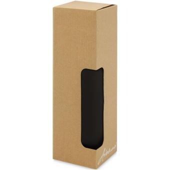 Lumi 300 ml ceramic tumbler with bamboo lid Black