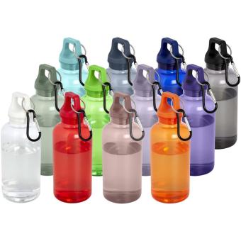 Oregon 400 ml RCS certified recycled plastic water bottle with carabiner Slate pink