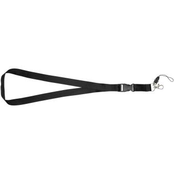 Sagan phone holder lanyard with detachable buckle Black