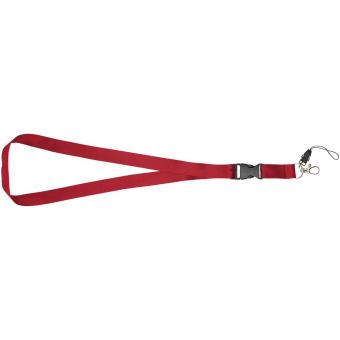 Sagan phone holder lanyard with detachable buckle Red