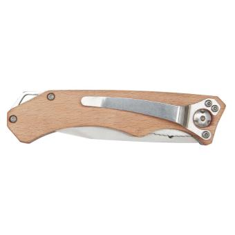 Dave pocket knife with belt clip Timber