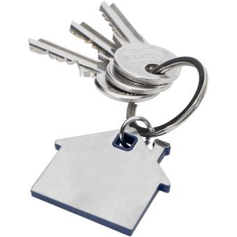 Nook house-shaped keychain Aztec blue