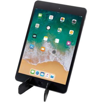 Buna faltbare Tablet- und Smartphonehalterung aus recyceltem Kunststoff Schwarz