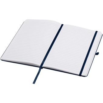 Teak A5 Hardcover Notizbuch, liniert, aus recyceltem Material Navy