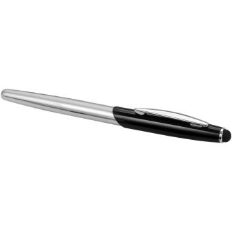Geneva Stylus Kugelschreiber- und Tintenrollerset Silber/schwarz