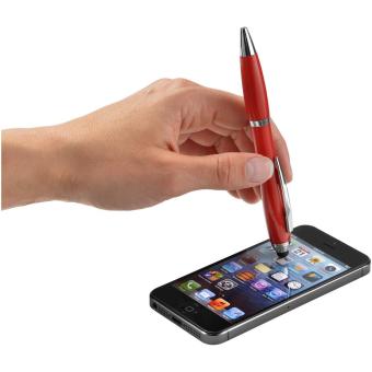 Nash stylus ballpoint pen with coloured grip Red