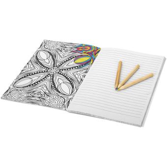 Doodle colouring notebook White