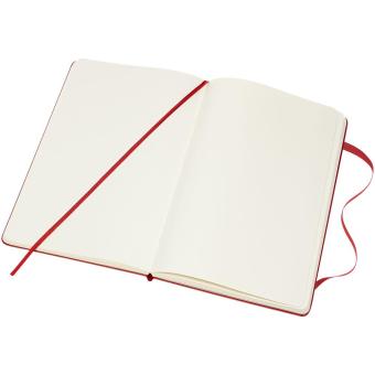 Moleskine Classic L hard cover notebook - plain Coral red