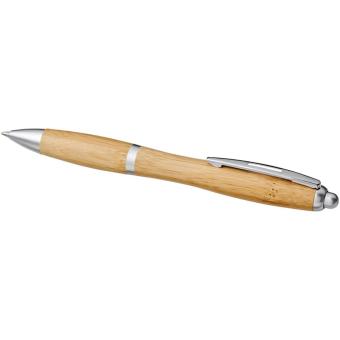 Nash Kugelschreiber aus Bambus Silber