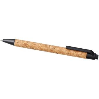 Midar Kugelschreiber aus Kork und Weizenstroh, natur Natur,schwarz