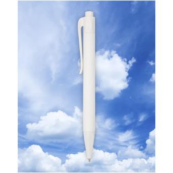 Terra corn plastic ballpoint pen (blue ink) White