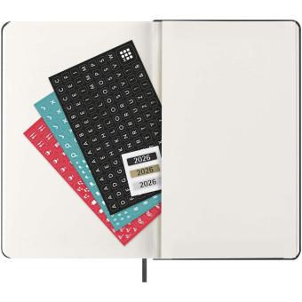 Moleskine 12M daily L hard cover planner Black