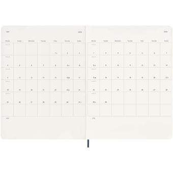 Moleskine soft cover 12 month weekly XL planner Sapphire