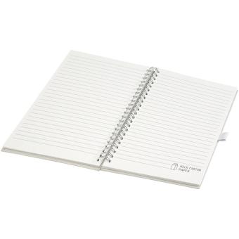 Dairy Dream A5 size reference recycled milk cartons spiral notebook White
