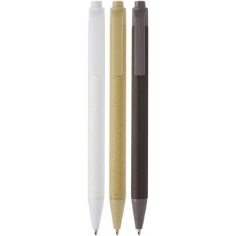 Fabianna crush paper ballpoint pen (black ink) Brown