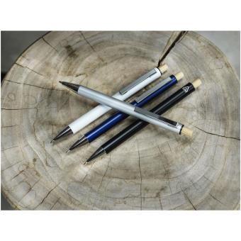 Cyrus Kugelschreiber aus recyceltem Aluminium (schwarze Mine) Navy