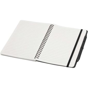 Thalaasa A5 Hardcover Notizbuch mit Kugelschreiber (schwarze Mine) Schwarz