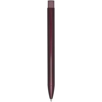 Beatriz recycled brass ballpoint pen (blue ink) Burgundy