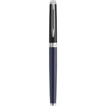 Hemisphere colour blocking fountain pen with palladium trim (blue ink), blue Blue,black
