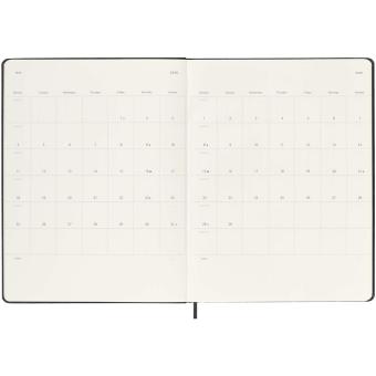 Moleskine Hardcover 12 Monate Wochenkalender XL Schwarz