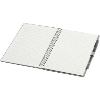 Slate A5 wiederverwendbares Hardcover Notizbuch und Stiftset (schwarze Mine) Grau