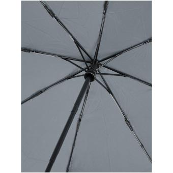 Bo 21" Vollautomatik Kompaktregenschirm aus recyceltem PET-Kunststoff Grau
