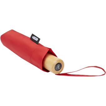 Birgit 21'' foldable windproof recycled PET umbrella Red