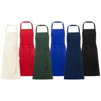 Orissa 200 g/m² GOTS organic cotton apron Forest green