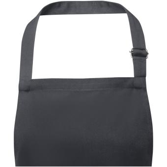 Andrea 240 g/m² apron with adjustable neck strap Dark grey