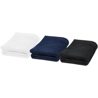 Riley 550 g/m² cotton towel 100x180 cm Black