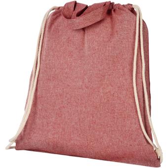 Pheebs 150 g/m² recycled drawstring bag 6L Red marl