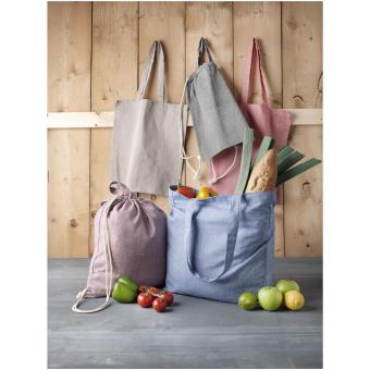 Pheebs 210 g/m² recycled drawstring bag 6L Heather Blue