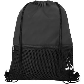 Oriole mesh drawstring bag 5L Black