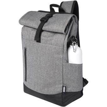 Libra 15.6" GRS recycled roll-up laptop backpack 12L Graphite
