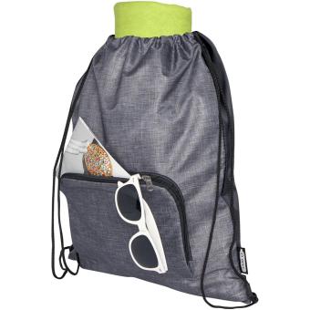 Ash recycled foldable drawstring bag 7L Graphite