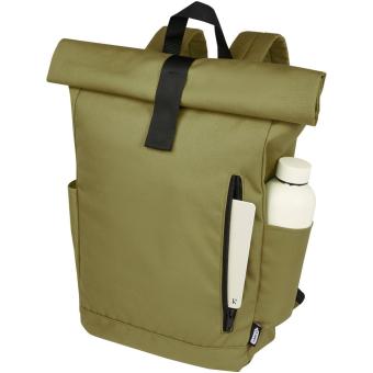 Byron 15,6" GRS RPET Roll-Top Rucksack 18 L Olivgrün