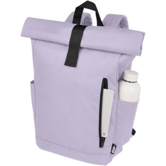 Byron 15.6" GRS RPET roll-top backpack 18L Lilac